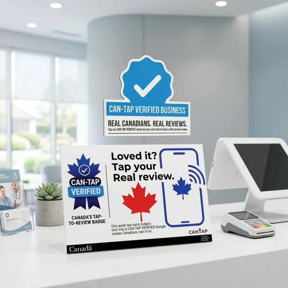 CAN-TAP NFC Review Stand for Physiotherapy